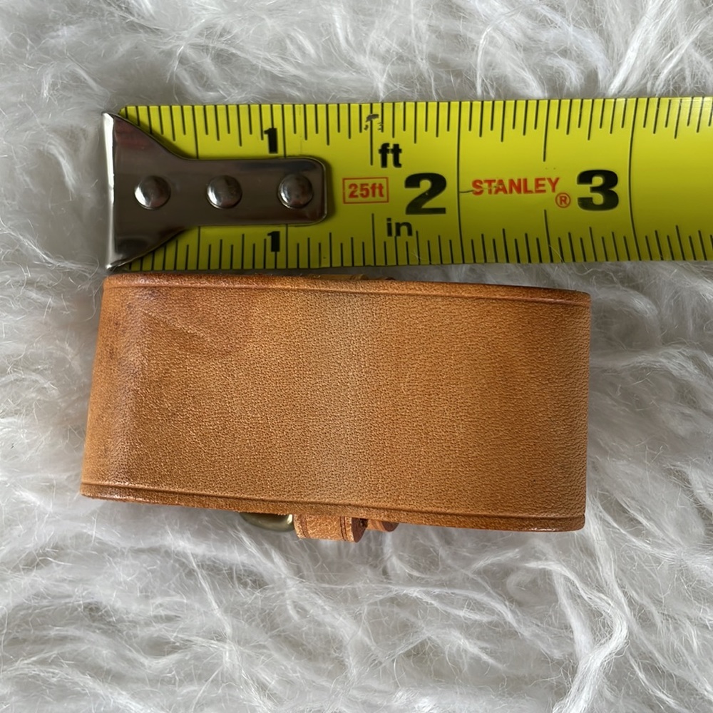 Louis Vuitton leather luggage tag & belt (poignet) set - Picture 7 of 10